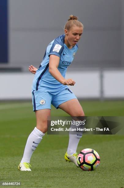 Georgia Stanway of Manchester City Women in action during the WSL Spring Series Match between Manchester City Women and Yeovil Town Ladies at Etihad...