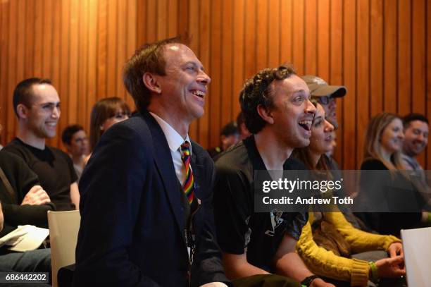 Guests attend the "In Conversation with Donald J. Trump " presentation at Vulture Festival at The Standard High Line on May 21, 2017 in New York City.