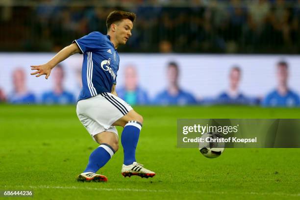 Alexander Baumjohann of Eurofighter and Friends runs with the ball during the 20 years of Eurofighter match between Eurofighter and Friends and Euro...