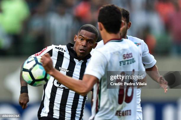 Maicosuel of Atletico MG a match between Atletico MG and Fluminense as part of Brasileirao Series A 2017 at Independencia stadium on May 21, 2017 in...