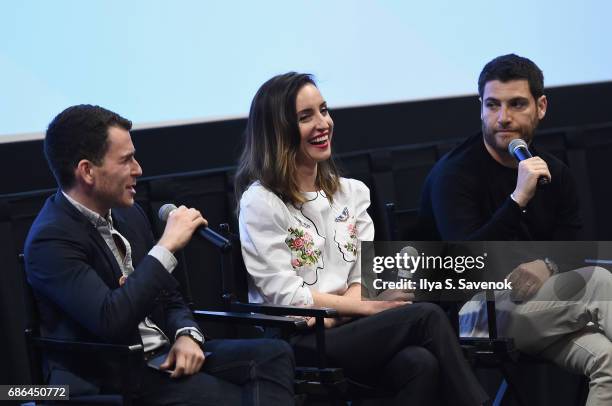 Kevin Lincoln, Zoe Lister-Jones and Adam Pally speak at the Band Aid screening at Alamo Drafthouse Theater during Vulture Festival on May 21, 2017 in...