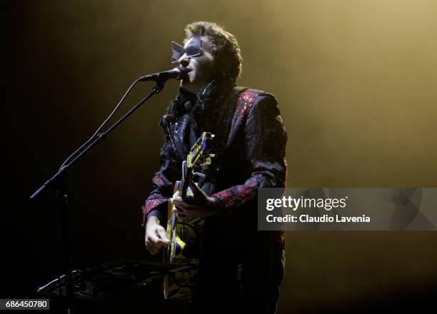 Singer/songwriter Matthieu Chedid performs during the 70th annual Cannes Film Festival at on May 21, 2017 in Cannes, France.