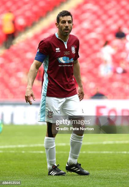 Julio Arca of South Shields in action during The Buildbase FA Vase Final between South Shields and Cleethorpes Town at Wembley Stadium on May 21,...