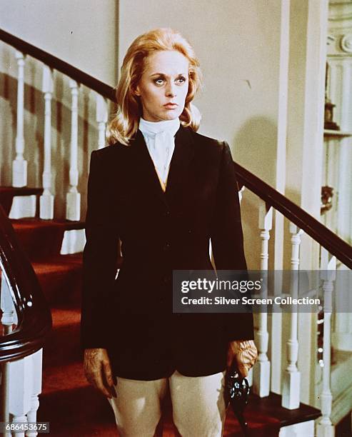 American actress Tippi Hedren as Marnie Edgar in the Alfred Hitchcock film 'Marnie', 1964.