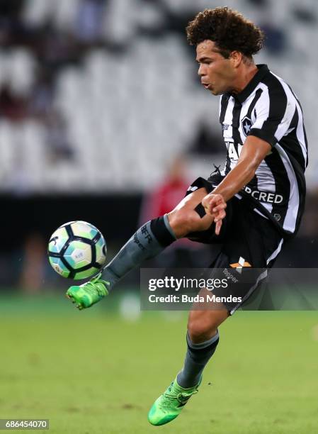 Camilo of Botafogo controls the ball during a match between Botafogo and Ponta Preta part of Brasileirao Series A 2017 at Nilton Santos Olympic...