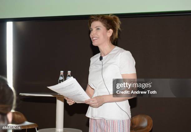 Commissioner of the New York City Mayor's Office of Media and Entertainment Julie Menin speaks onstage at the Vulture Festival at The Standard High...