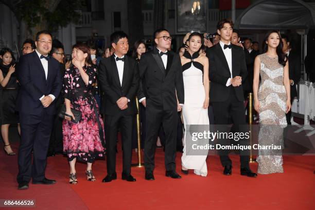 Cinematographer Park Joong-hoon, director Jung Byung-gil, actress Kim Seo Hyung, actor Sung Joon and actress Kim Ok-bin attend the "The Villainess "...