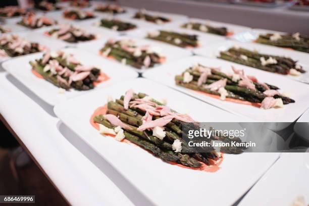 Food on display at the TNT Supper Club: Will Dinner event during TNT at Vulture Festival at West Edge on May 21, 2017 in New York City. 27031_001