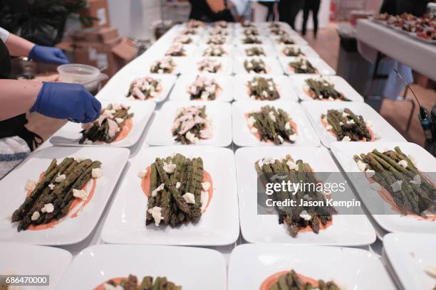 Food on display at the TNT Supper Club: Will Dinner event during TNT at Vulture Festival at West Edge on May 21, 2017 in New York City. 27031_001