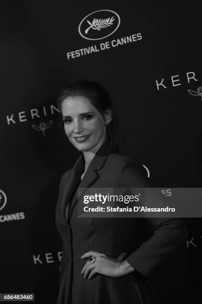 Actress Jessica Chastain attends Women In Motion Kering And Cannes Film Festival Official Dinner Photocall during the 70th Cannes Film Festival on...