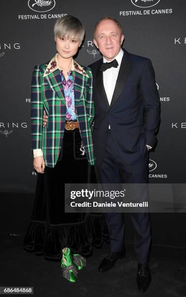 Chris Lee and Francois-Henri Pinault attend the Women in Motion Awards Dinner at the 70th Cannes Film Festival at Place de la Castre on May 21, 2017...