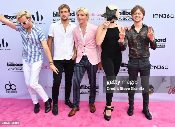 Music group R5 attends the 2017 Billboard Music Awards at T-Mobile Arena on May 21, 2017 in Las Vegas, Nevada.