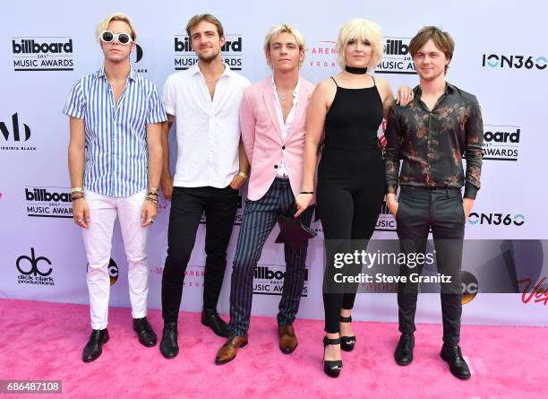 Music group R5 attends the 2017 Billboard Music Awards at T-Mobile Arena on May 21, 2017 in Las Vegas, Nevada.