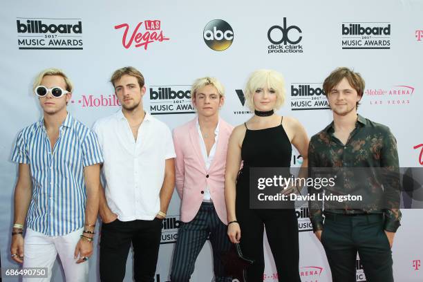 Music group R5 attends the 2017 Billboard Music Awards at the T-Mobile Arena on May 21, 2017 in Las Vegas, Nevada.