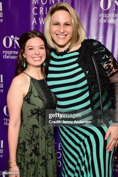 Actresses Margo Sibert and Shakina Nayfack arrive at The Eugene O'Neill Theater Centers to the Monte Cristo Awards honoring Judith Light on May 21,...