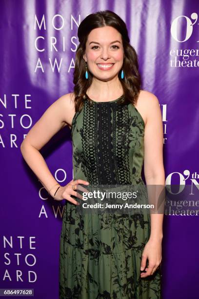 Actresses Margo Sibert arrives at The Eugene O'Neill Theater Centers to the Monte Cristo Awards honoring Judith Light on May 21, 2017 in New York...