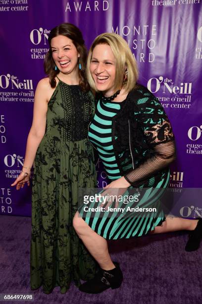 Actresses Margo Sibert and Shakina Nayfack arrives at The Eugene O'Neill Theater Centers to the Monte Cristo Awards honoring Judith Light on May 21,...