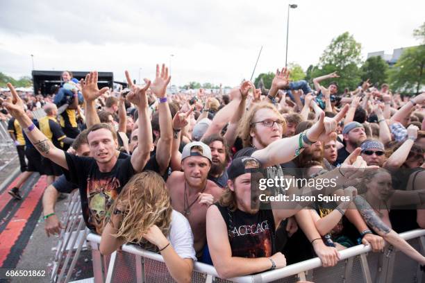 General crowd view is seen at MAPFRE Stadium on May 21, 2017 in Columbus, Ohio.