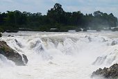 Beautiful water fall in Laos.