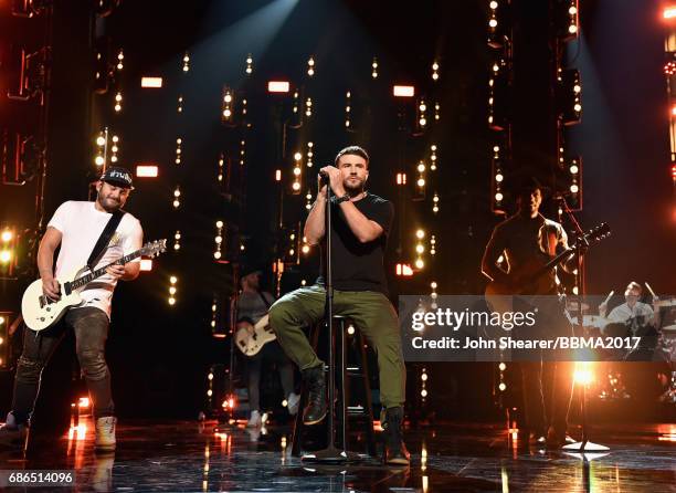 Singer Sam Hunt performs onstage during the 2017 Billboard Music Awards at T-Mobile Arena on May 21, 2017 in Las Vegas, Nevada.