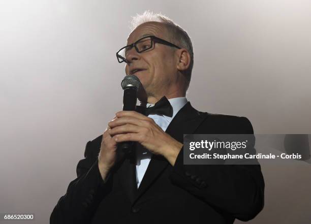 Cannes Film Festival Director Thierry Fremaux speaks onstage during the 70th annual Cannes Film Festival at on May 21, 2017 in Cannes, France.