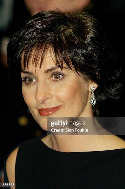 Singer Enya arrives for the world premiere of "Lord of the Rings" December 10, 2001 at the Odeon Cinema in London.