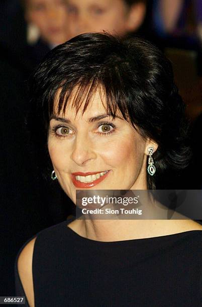 Singer Enya arrives for the world premiere of "Lord of the Rings" December 10, 2001 at the Odeon Cinema in London.