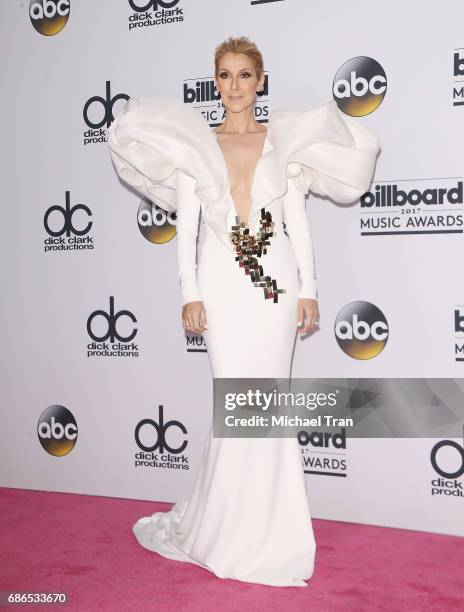 Celine Dion attends the 2017 Billboard Music Awards - Press Room held at T-Mobile Arena on May 21, 2017 in Las Vegas, Nevada.