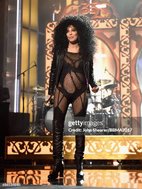 Singer Cher performs onstage during the 2017 Billboard Music Awards at T-Mobile Arena on May 21, 2017 in Las Vegas, Nevada.