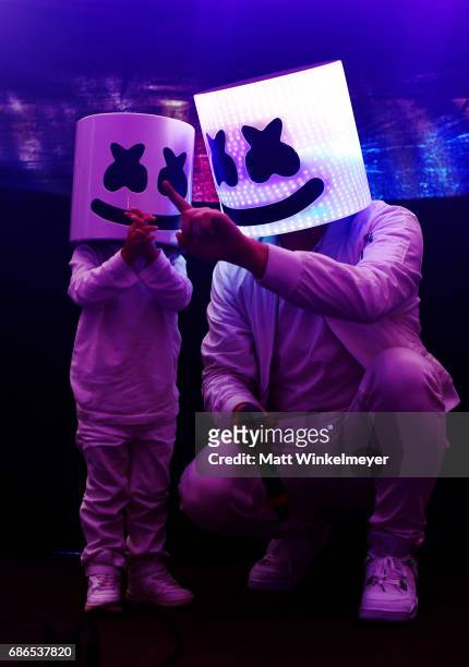 Marshmello performs at the Boom Boom Tent during 2017 Hangout Music Festival on May 21, 2017 in Gulf Shores, Alabama.