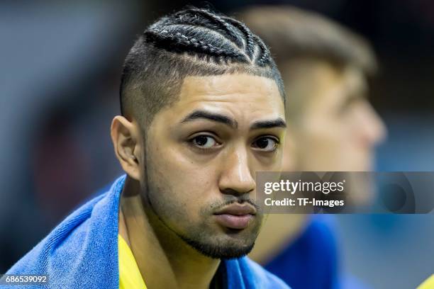 Peyton Siva of Berlin looks on during the easyCredit BBL Basketball Bundesliga match between FC Bayern Muenche and Alba Berlin at Audi Dome on May 6,...