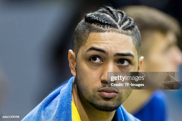 Peyton Siva of Berlin looks on during the easyCredit BBL Basketball Bundesliga match between FC Bayern Muenche and Alba Berlin at Audi Dome on May 6,...