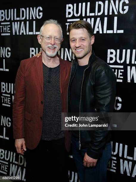 Robert Schenkkan and Ben Mackenzie attends "Building The Wall" opening night at New World Stages on May 21, 2017 in New York City.