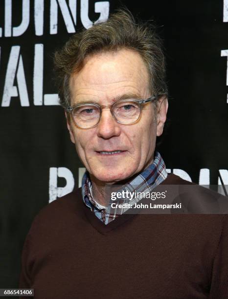 Bryan Cranston attends "Building The Wall" opening night at New World Stages on May 21, 2017 in New York City.