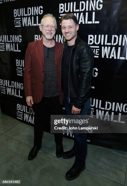 Robert Schenkkan and Ben Mackenzie attends "Building The Wall" opening night at New World Stages on May 21, 2017 in New York City.