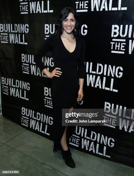 Samantha Massell attends "Building The Wall" opening night at New World Stages on May 21, 2017 in New York City.