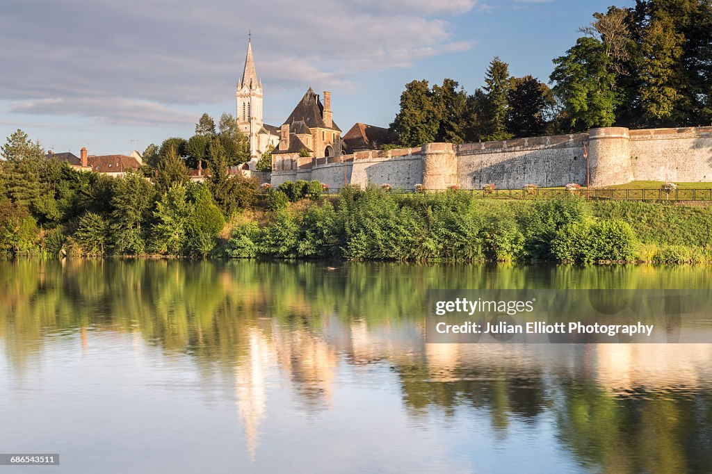 The village of Dampierre-en-Burly in France.