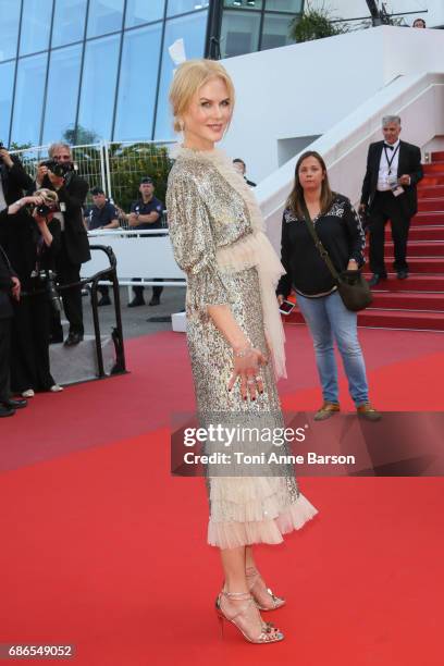 Nicole Kidman attends the "How To Talk To Girls At Parties" screening during the 70th annual Cannes Film Festival at Palais des Festivals on May 21,...