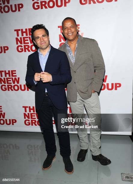 Mario Cantone and Jerry Dixon attend the "The Whirligig" Off-Broadway Opening Night at Social Drink and Food Club Terrace on May 21, 2017 in New York...
