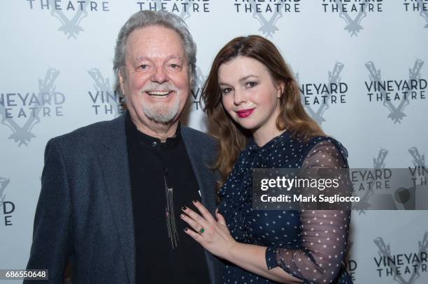 Russ Tamblyn and Actress Amber Tamblyn attend "Can You Forgive Her?" Opening Night at the Vineyard Theatre on May 21, 2017 in New York City.