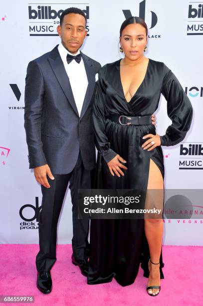 Host Ludacris and model Eudoxie Mbouguiengue arrive at 2017 Billboard Music Awards at T-Mobile Arena on May 21, 2017 in Las Vegas, Nevada.