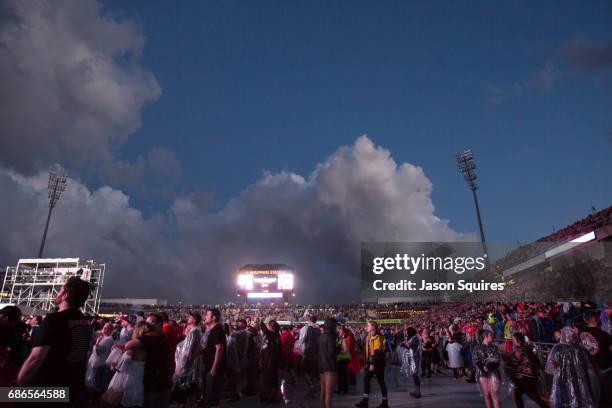 General view of the crowd is seen at MAPFRE Stadium on May 21, 2017 in Columbus, Ohio.