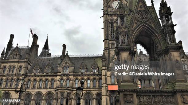 manchester city hall, manchester, england , uk - manchester town hall stockfoto's en -beelden