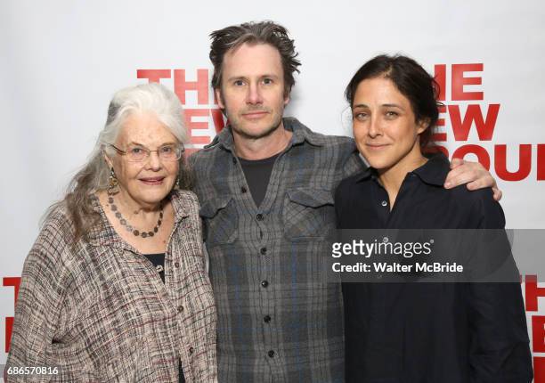 Lois Smith, Josh Hamilton and Lily Thorne attend the New Group World Premiere of Hamish Linklater's 'The Whirligig' at Green Fig's Social Drink and...