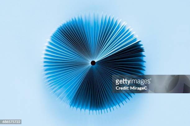 Blue Colored Book Pages Pie Chart