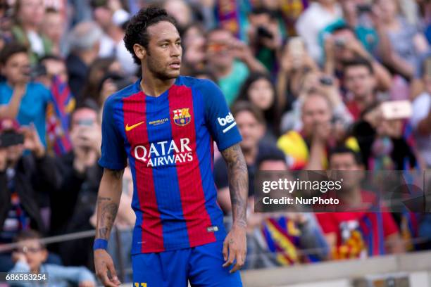 Neymar Jr, during the Liga match betwen FC Barcelona and SD Eibar at Camp Nou stadium in Barcelona, Spain on May 21, 2017