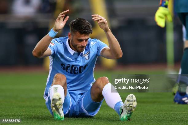 Serie A Lazio v Inter Wesley Hoed of Lazio after the own-goal scored at Olimpico Stadium in Rome, Italy on May 21, 2017.