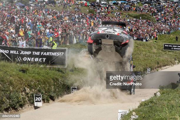 In action during the SS16 Fafe of WRC Vodafone Rally de Portugal 2017, at Matosinhos in Portugal on May 21, 2017.