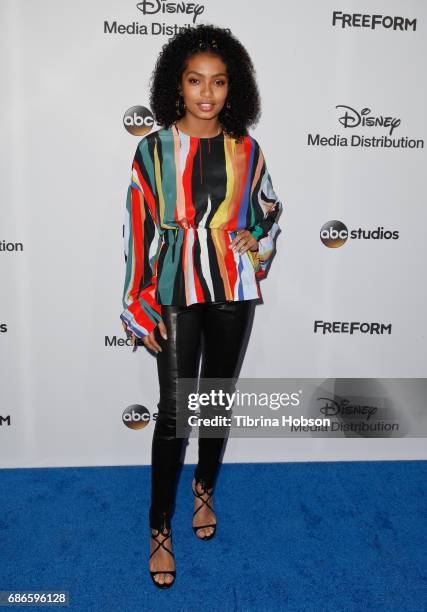 Yara Shahidi attends the 2017 ABC/Disney Media Distribution International Upfronts at Walt Disney Studio Lot on May 21, 2017 in Burbank, California.