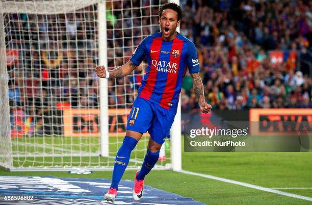 Neymar Jr. During La Liga match between F.C. Barcelona v S.D. Eibar, in Barcelona, on May 21, 2017.